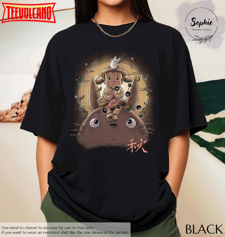 My Neighbor Totoro Moonlight Flight Shirt, Studio Ghibli Shirt, Totoro ...