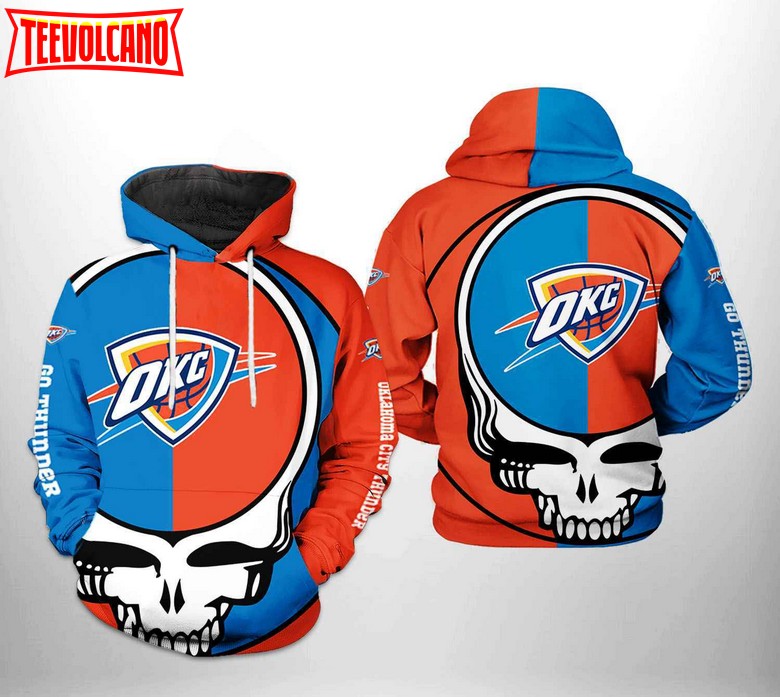 Oklahoma City Thunder NBA Grateful Dead 3D Printed Hoodie