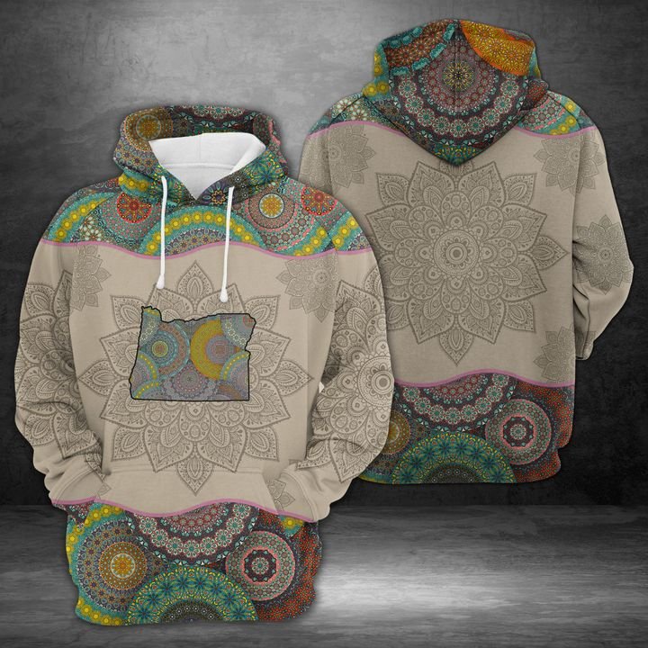 Oregon Mandala 3D Printed Hoodie