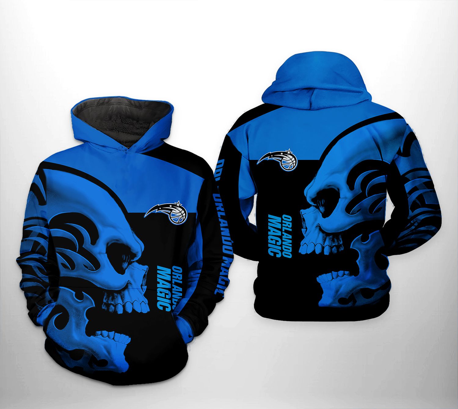 Orlando Magic NBA Skull Team 3D Printed Hoodie