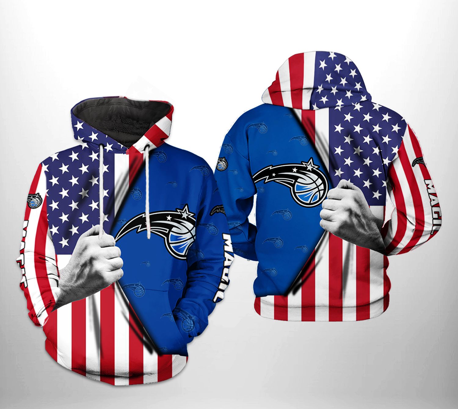 Orlando Magic NBA US Flag Team 3D Printed Hoodie