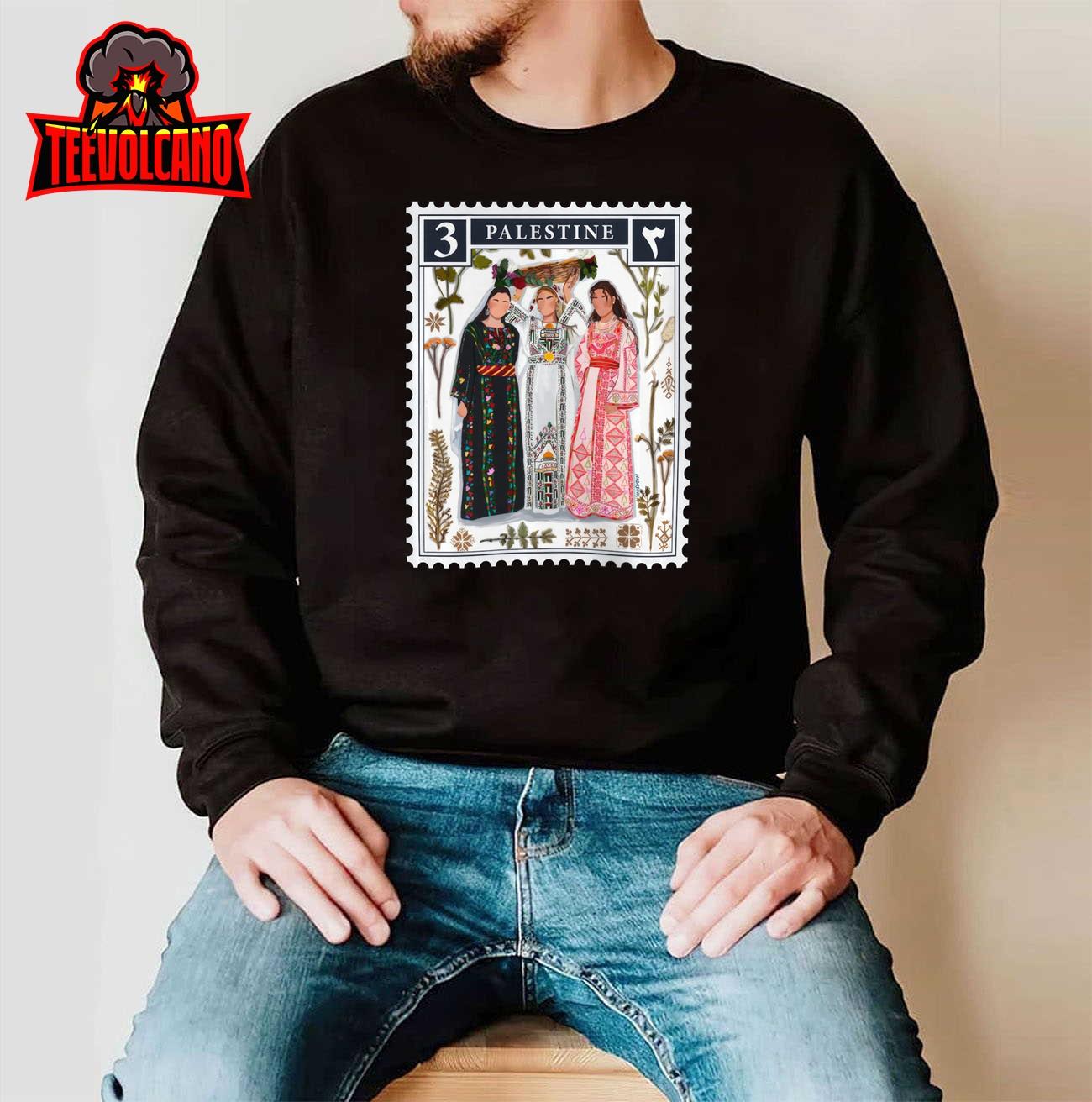 Palestine Stamp Retro Palestine Women T-Shirt Hoodie