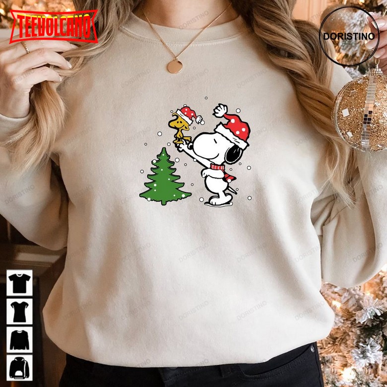 Peanuts Snoopy And Woodstock Christmas Family Pajama Awesome Shirts