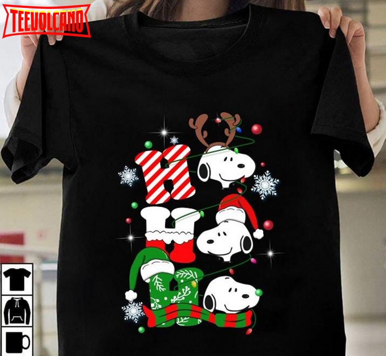 Peanuts Snoopy Dog Ho Ho Ho Gorgeous Christmas, Cute Christmas Disney Shirt