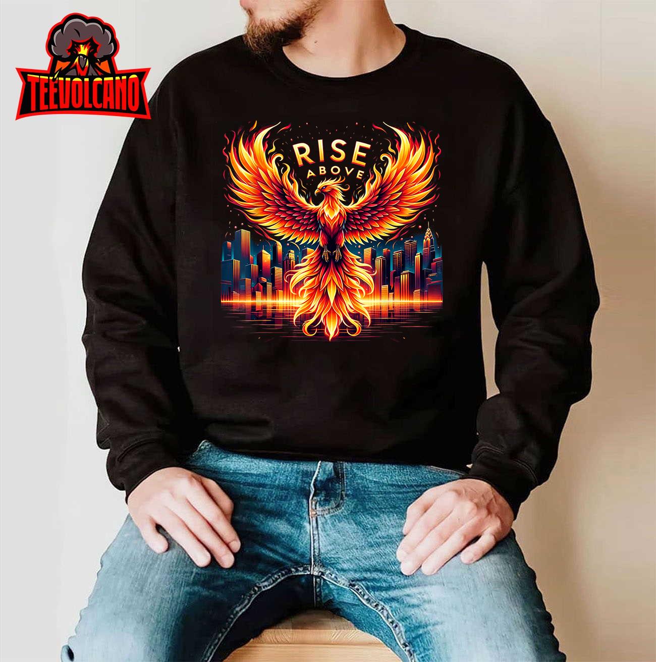 Phoenix Fire Mythical Bird Inspirational Motivational T-Shirt