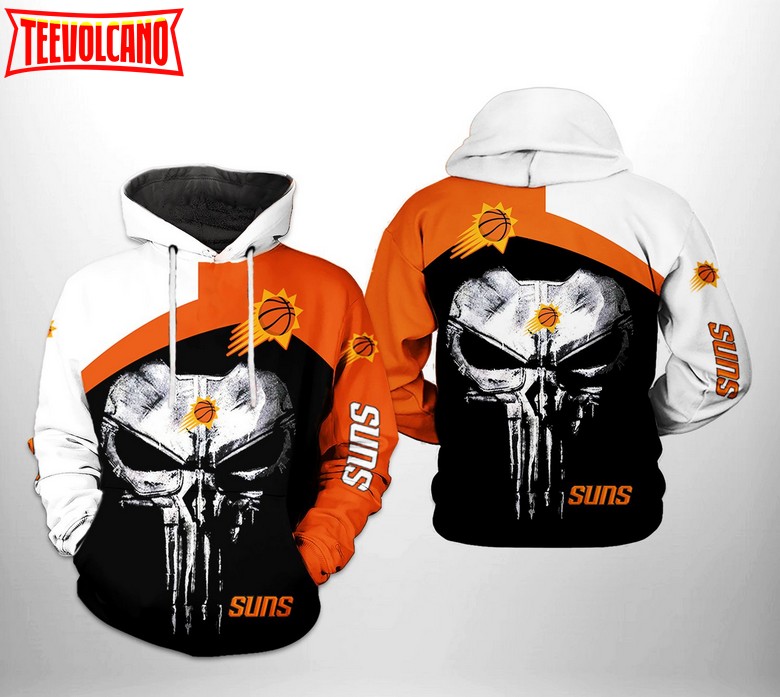Phoenix Suns NBA Skull Punisher Team 3D Printed Hoodie