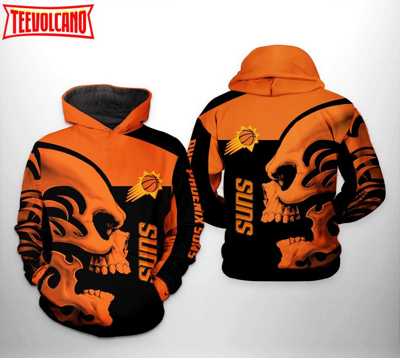 Phoenix Suns NBA Skull Team 3D Printed Hoodie