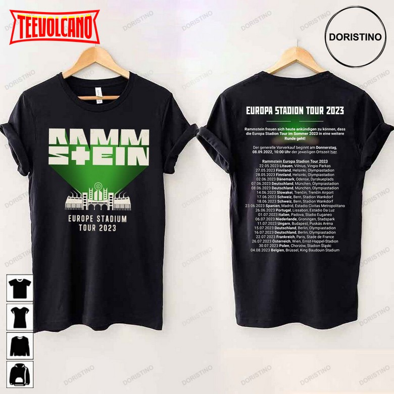 Rammstein Europe Stadium Tour 2023 Unisex Shirts