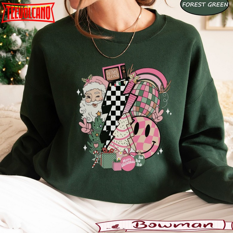 Santa Claus Sweatshirt, Merry Christmas Shirt,Christmas Vibes T-Shirt