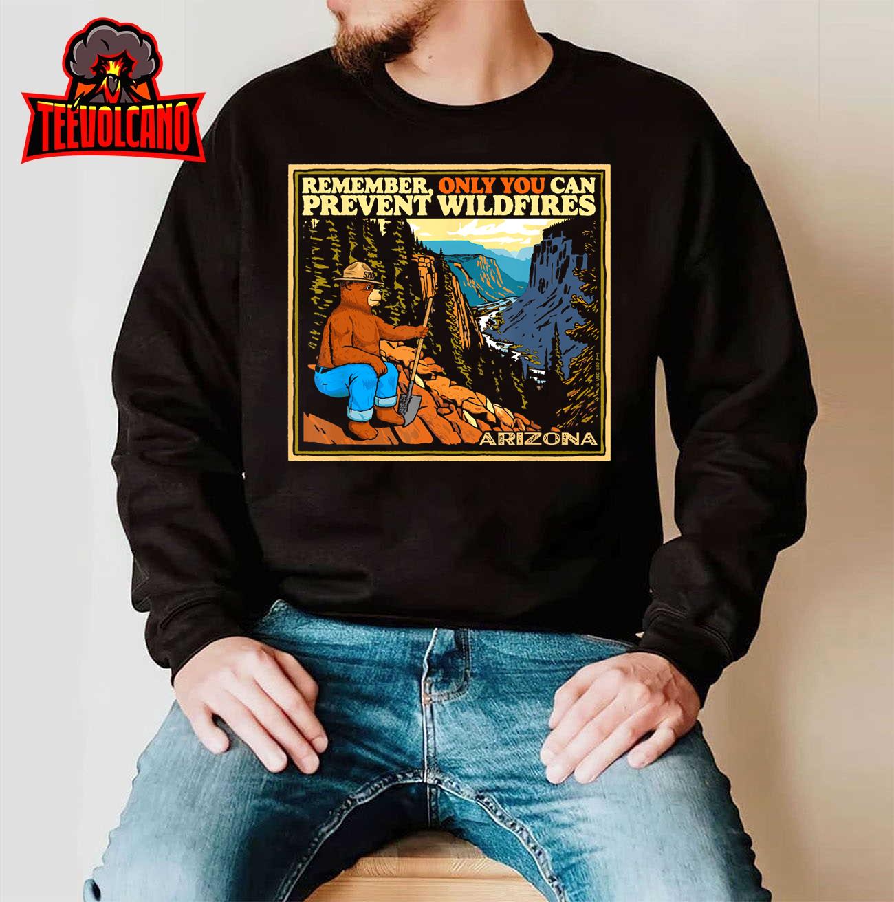 Smokey Bear Only You Can Prevent Wildfires Vintage Arizona T-Shirt