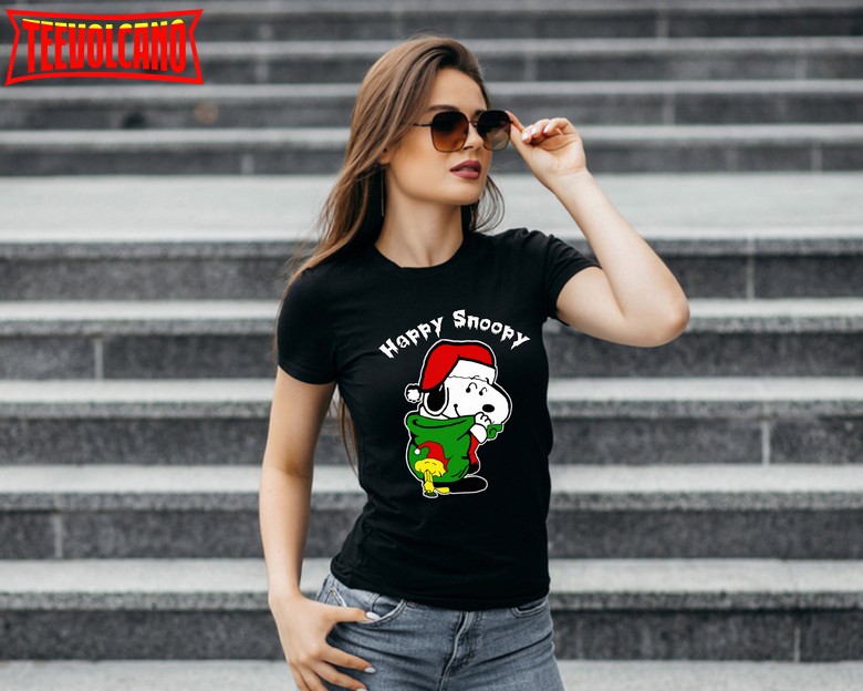 Snoopy Christmas Shirt, Happy Snoopy Shirt, Merry Christmas T-Shirt