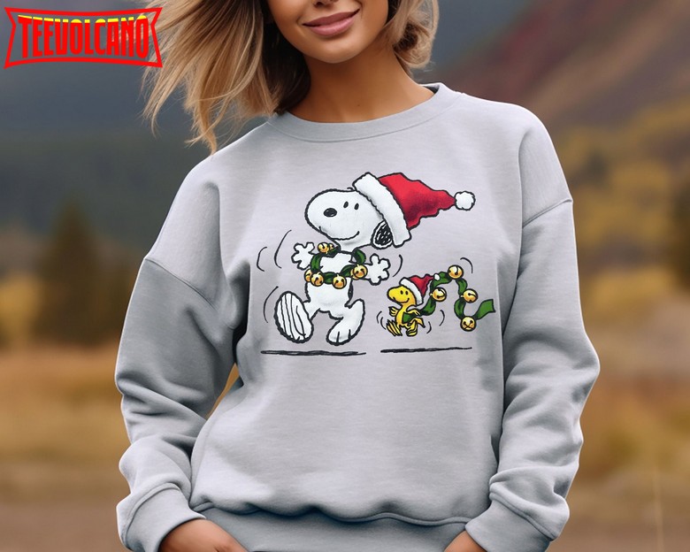 Snoopy Christmas Sweatshirt, Christmas Cartoon Dog Shirt