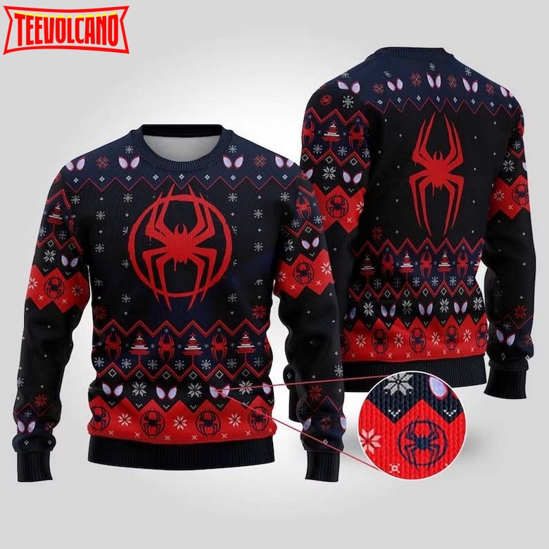 Spider Ugly Christmas Sweater, Hero Movie Xmas Sweatshirt, Christmas Gift