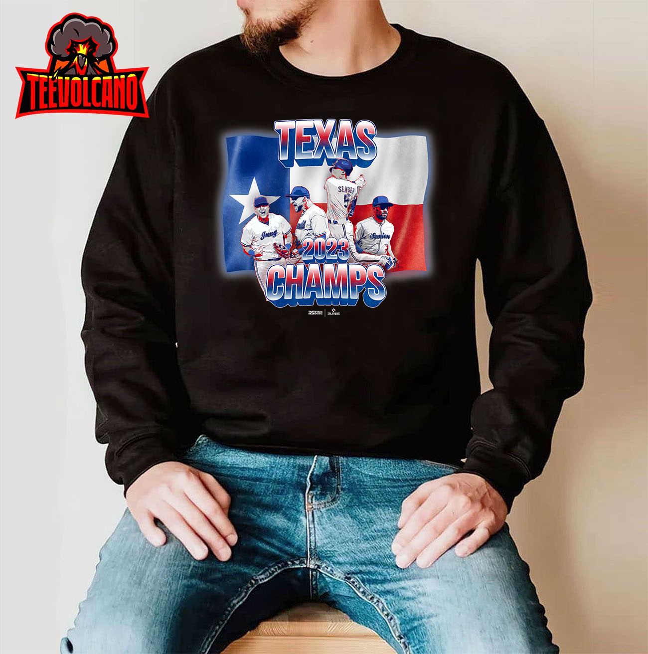 Texas Baseball 2023 World Champions MLB Players, Inc. T-Shirt Hoodie