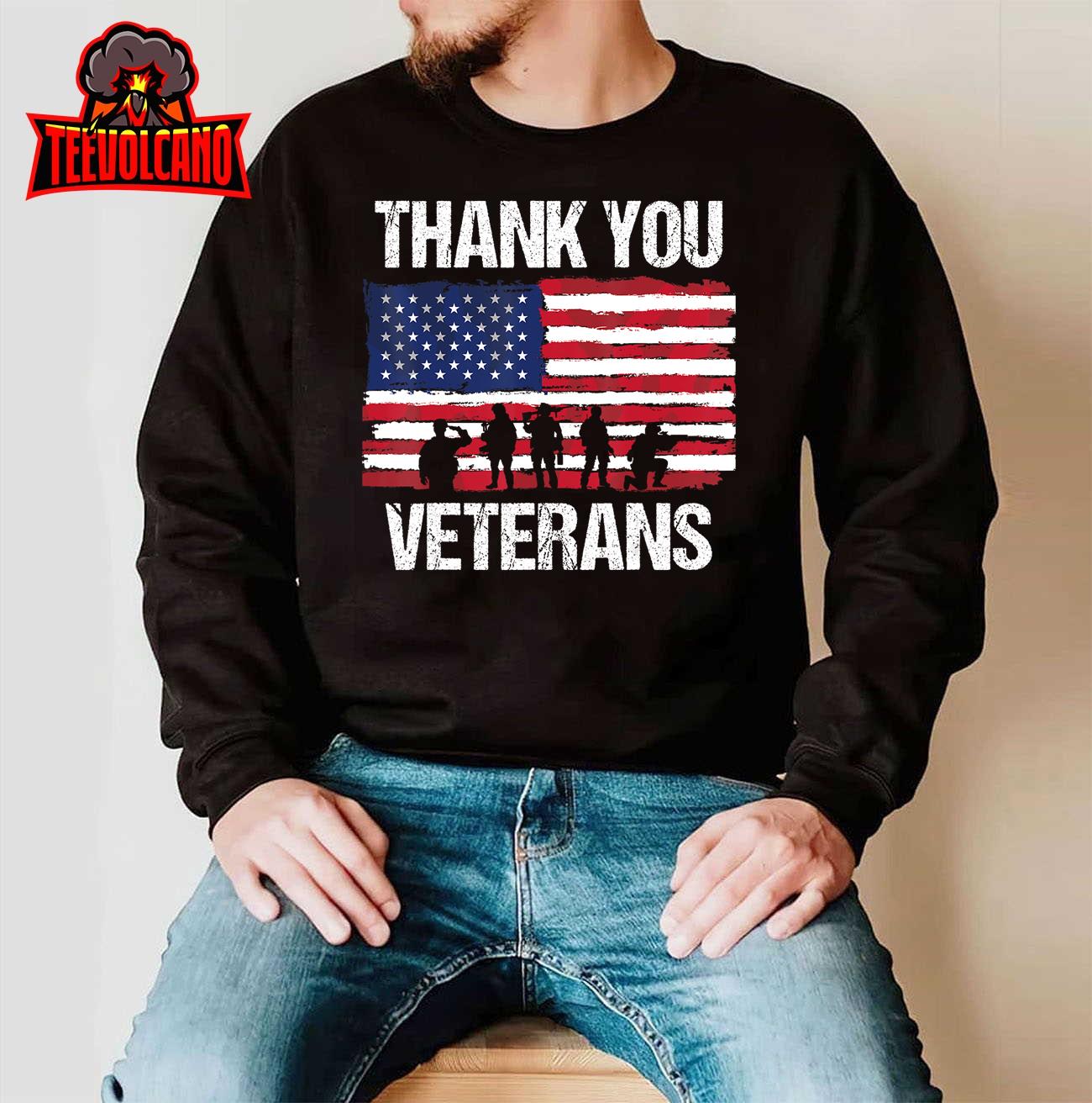 Thank You! Veterans Day & Memorial Day Partiotic Military T-Shirt