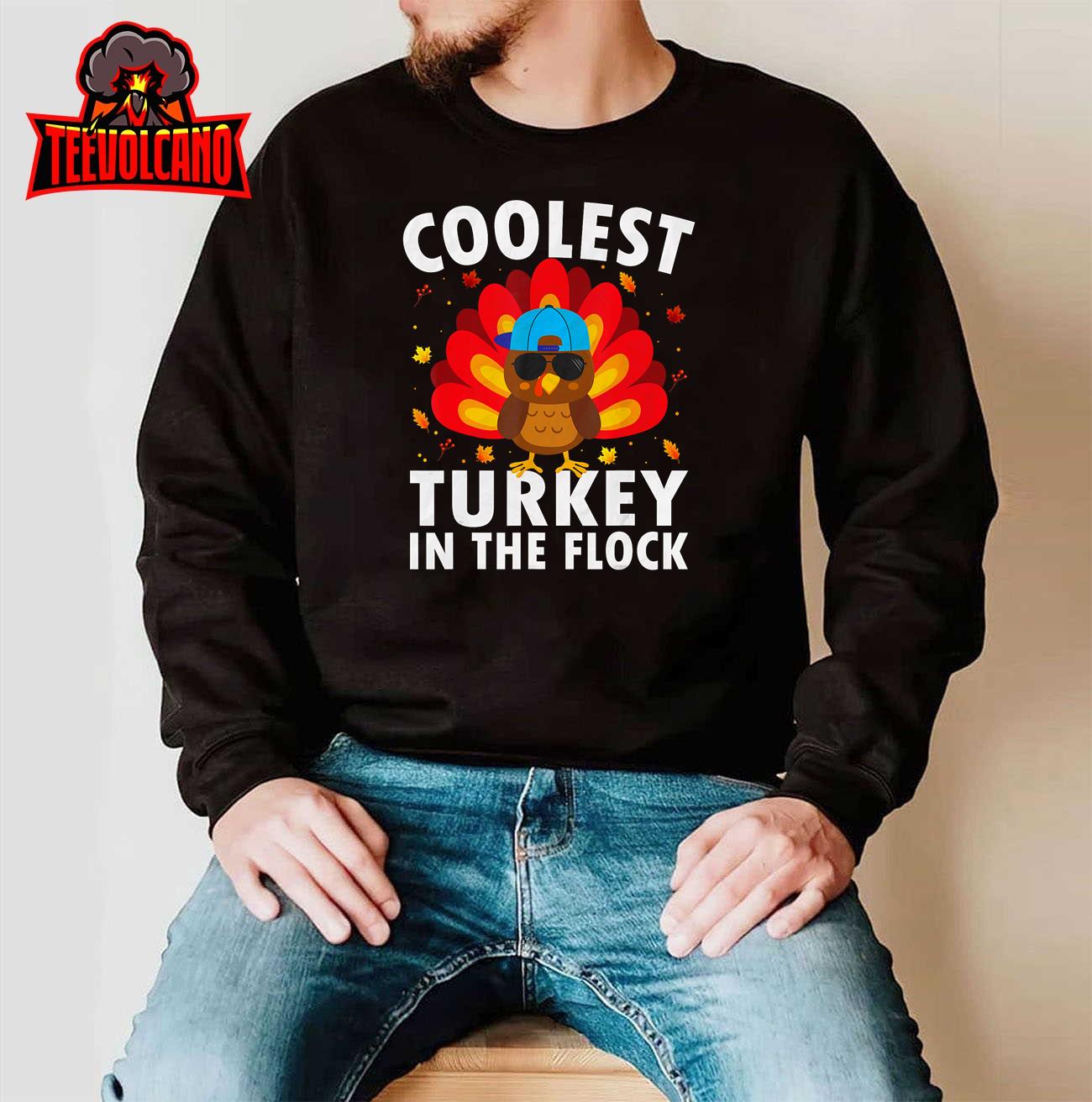 Thanksgiving Turkey For Kids Toddlers Coolest Turkey T-Shirt