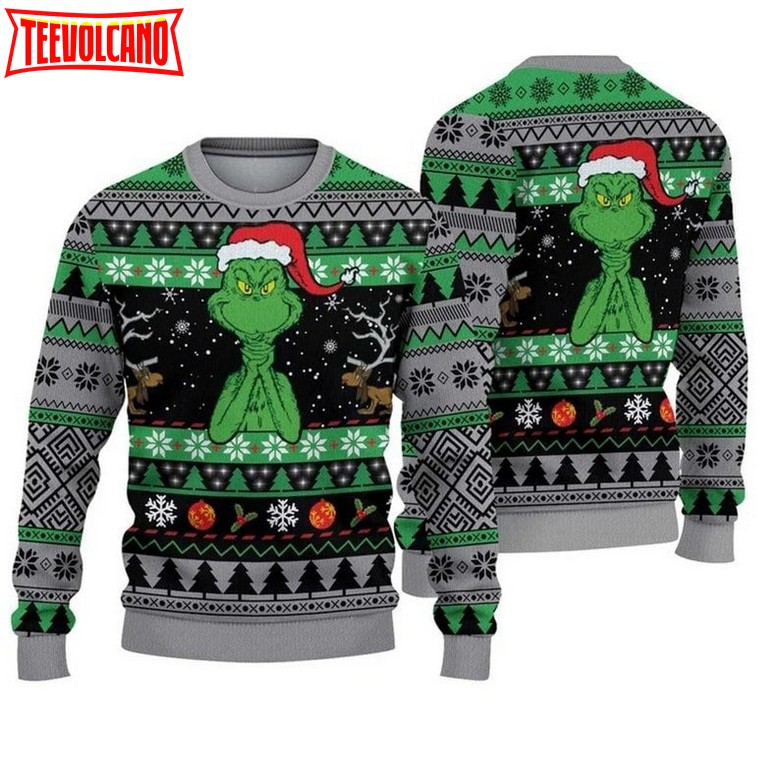 The Grinch Ugly Christmas Sweater, The Grinch All Over Print 2023 Ugly Sweater