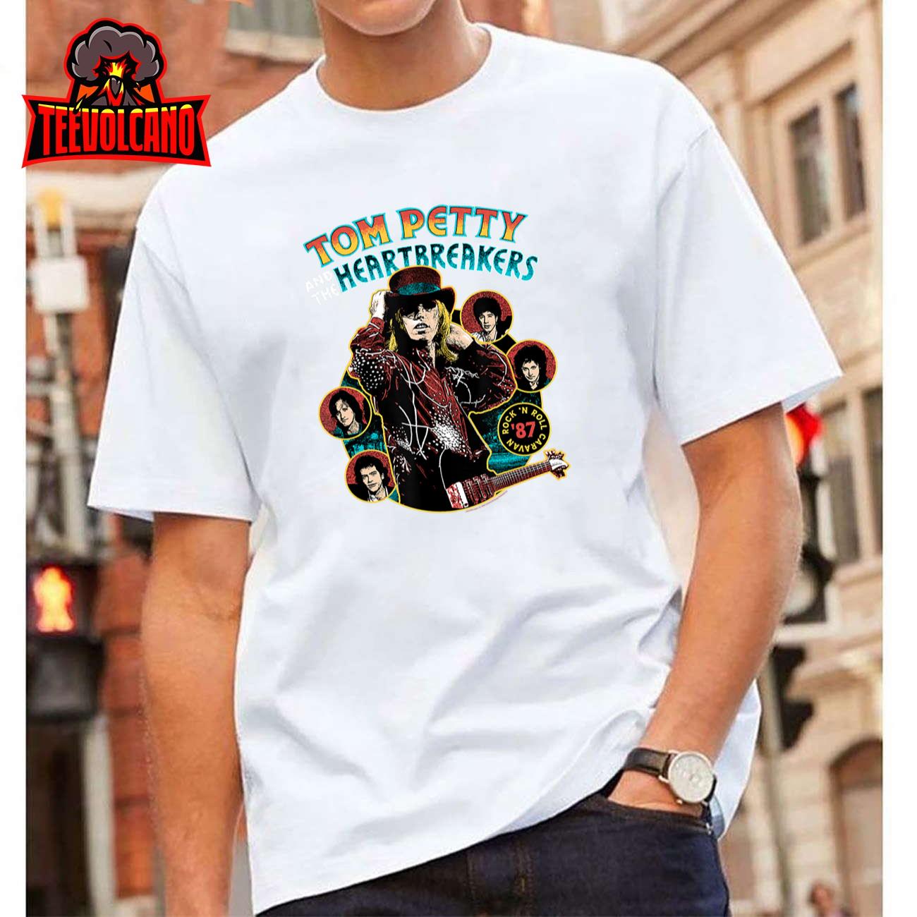 Tom Petty and the Heartbreakers Rock N Roll Caravan Top Hat T-Shirt