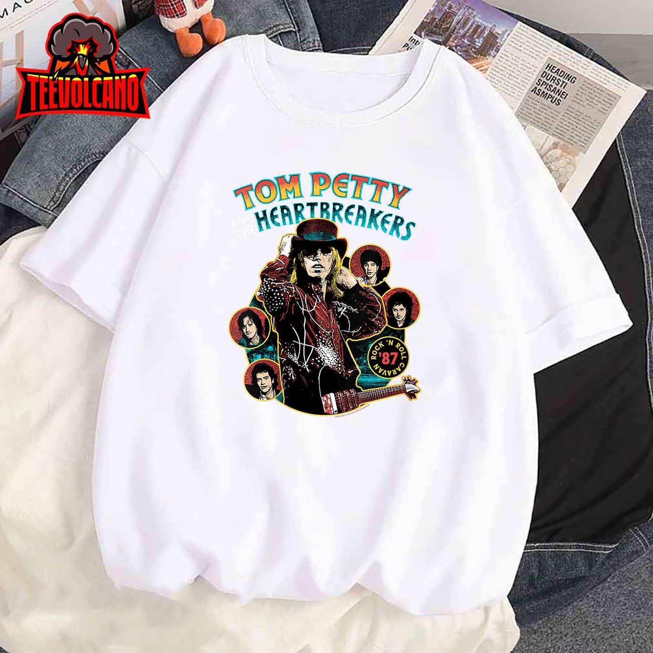 Tom Petty and the Heartbreakers Rock N Roll Caravan Top Hat V-Neck T-Shirt