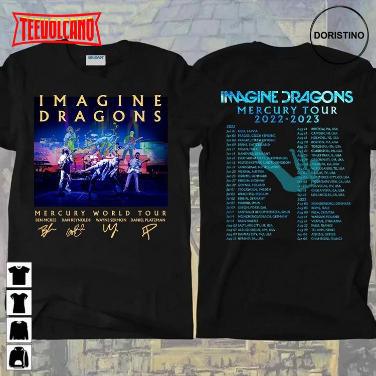 Updated 2023 Tour Imagine Dragons Mercury Tour 2022 2023 T Shirt Sweatshirt