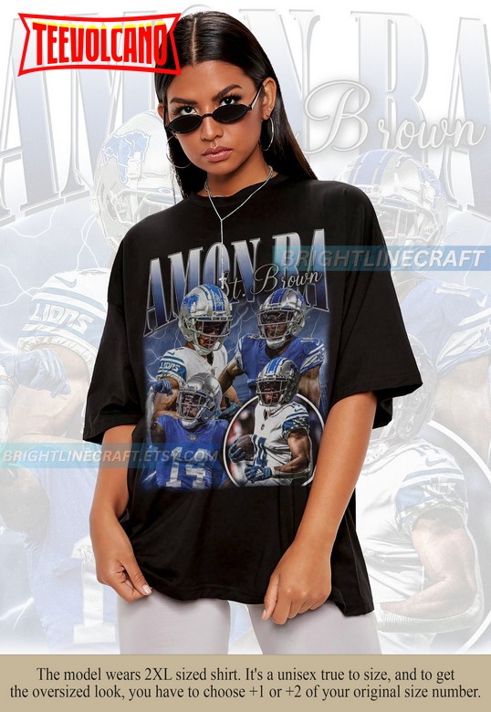 Vintage Amon-Ra St Brown shirt, Football 90s Graphic T Shirt, Sweatshirt