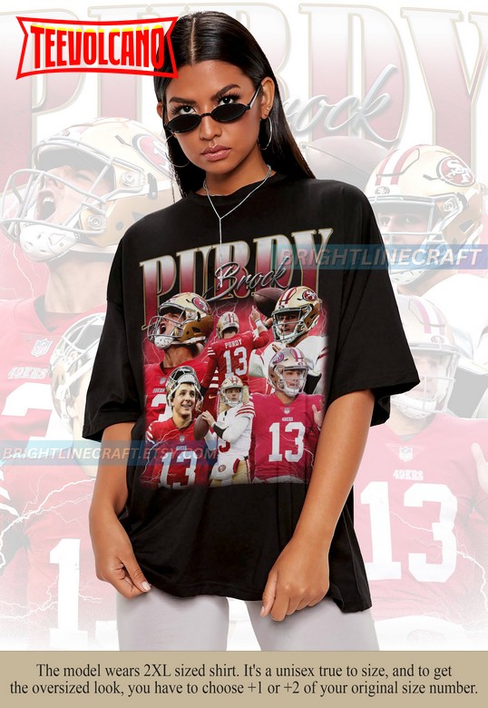 Vintage Brock Purdy Shirt, Football Classic 90s Graphic T Shirt