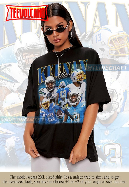 Vintage Keenan Allen Football 90s Graphic Vintage Bootleg T Shirt Sweatshirt