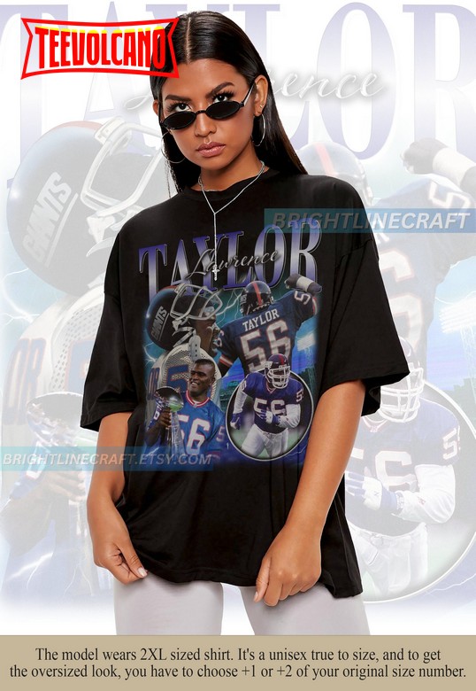 Vintage Lawrence Taylor Shirt, New York Football T Shirt Sweatshirt