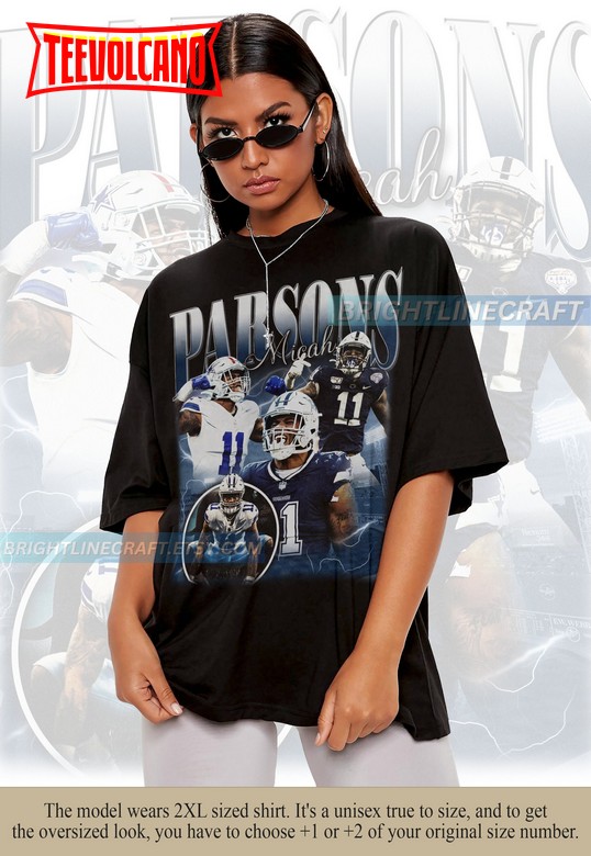 Vintage Micah Parsons shirt, Football 90s Graphic Bootleg T Shirt Sweatshirt