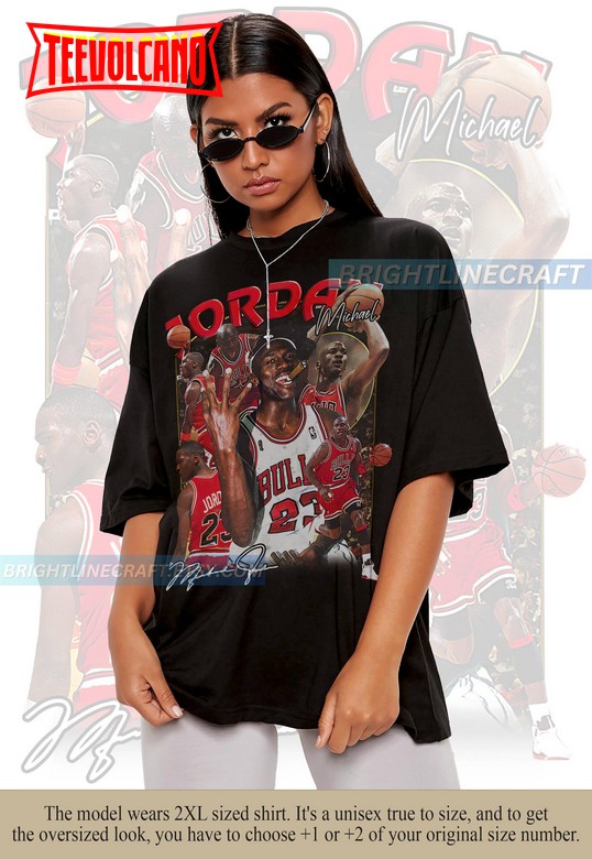 Vintage Michael Jordan Shirt, Basketball 90s Graphic Bootleg T Shirt Sweatshirt