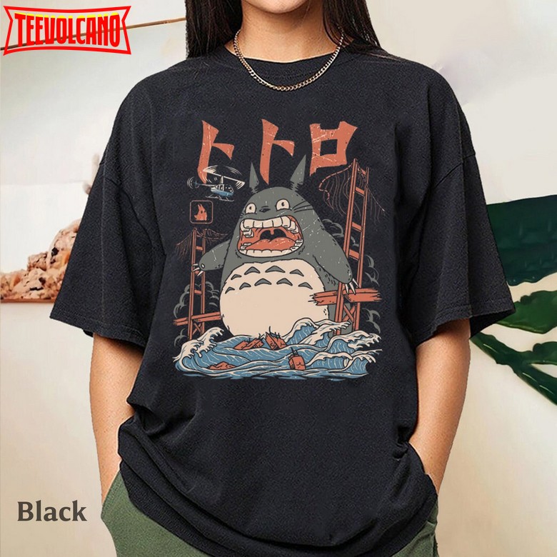 Vintage My Neighbor Totoro Shirt, Studio Ghibli Shirt, Catbus Totoro Shirt