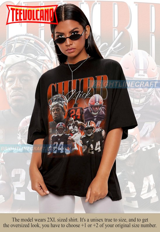 Vintage Nick Chubb Shirt, Football 90s Graphic Bootleg Unisex T Shirt Sweatshirt