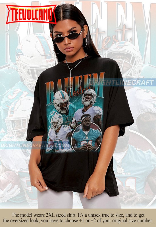 Vintage Raheem Mostert Shirt, Football 90s Graphic Bootleg T Shirt Sweatshirt