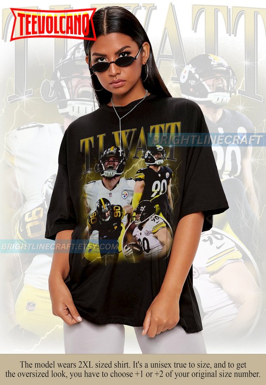 Vintage TJ Watt Shirt, Football 90s Graphic Bootleg Unisex T Shirt Sweatshirt