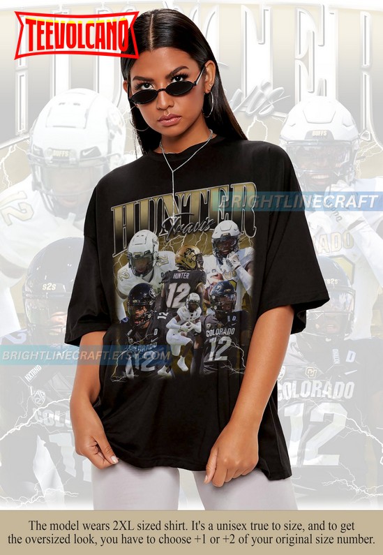 Vintage Travis Hunter Shirt, Football 90s Graphic Bootleg T Shirt Sweatshirt