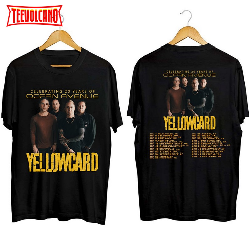 Yellowcard 2023 Tour Shirt Yellowcard Fan Unisex T Shirt Sweatshirt