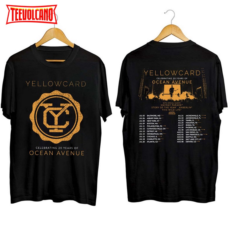 Yellowcard Tour Shirt, Yellowcard Band Tour Concert 2023 T Shirt