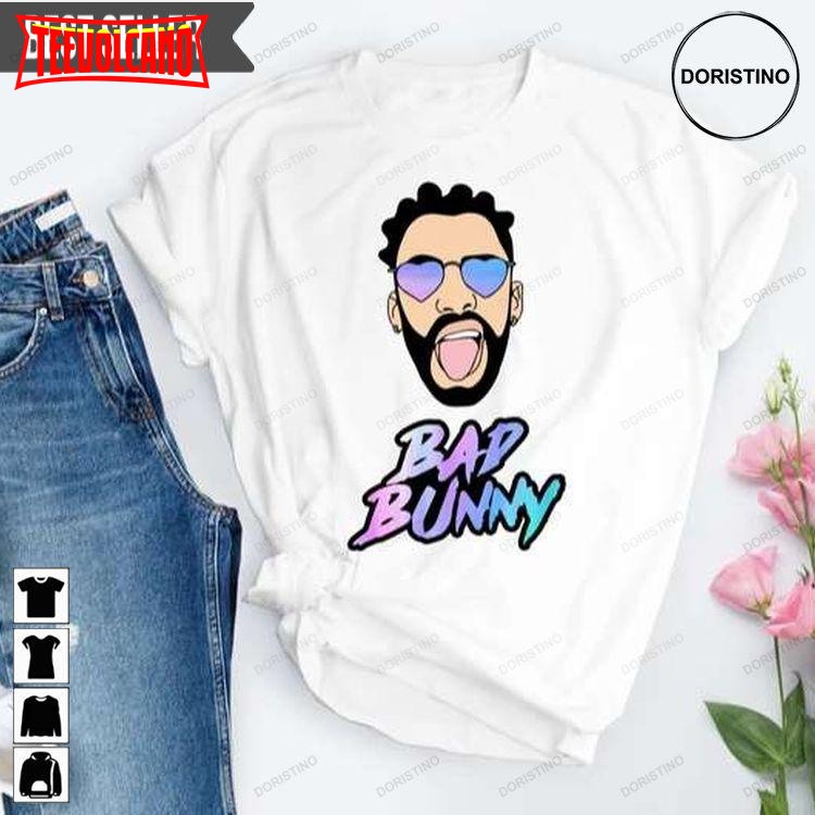 Bad Bunny White Rapper Rap Limited Trending T Shirt