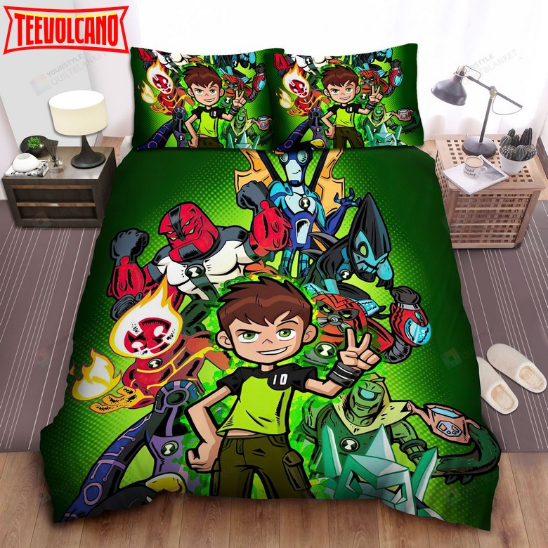 Ben 10, Ben’s V Fingers Bed Sheets Duvet Cover Bedding Sets