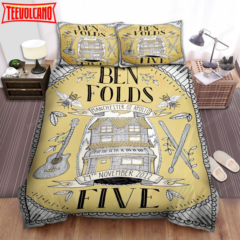 Ben Folds Five Band Brown Art Bed Sheets Duvet Cover Bedding Sets