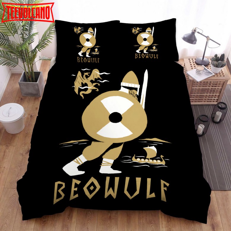 Beowulf Minimal Illustration Poster Duvet Cover Bedding Sets