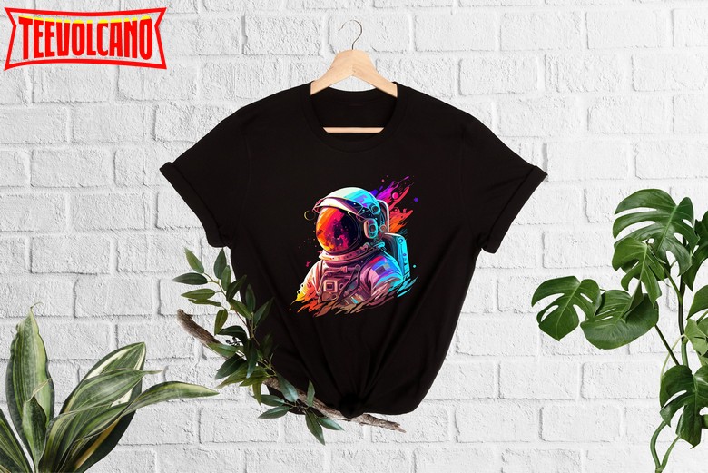 Colorful Astronaut T-shirt, Spaceman Shirt, Gift For Geek