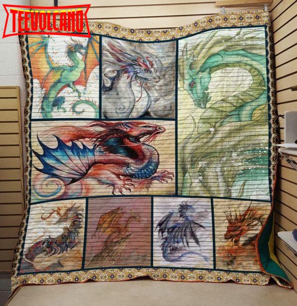 Dragon 3D Customized Quilt Blanket