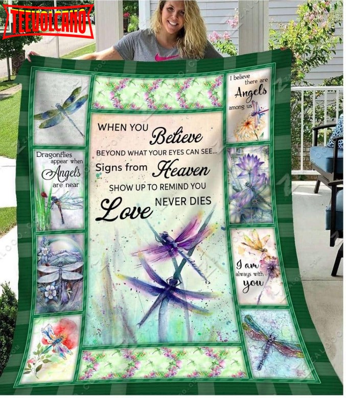 Dragon Fly Love 3D Quilt Blanket