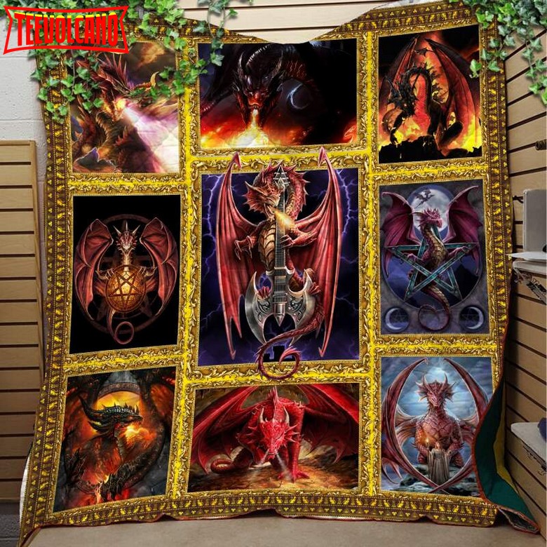 Dragon Like 3D Quilt Blanket