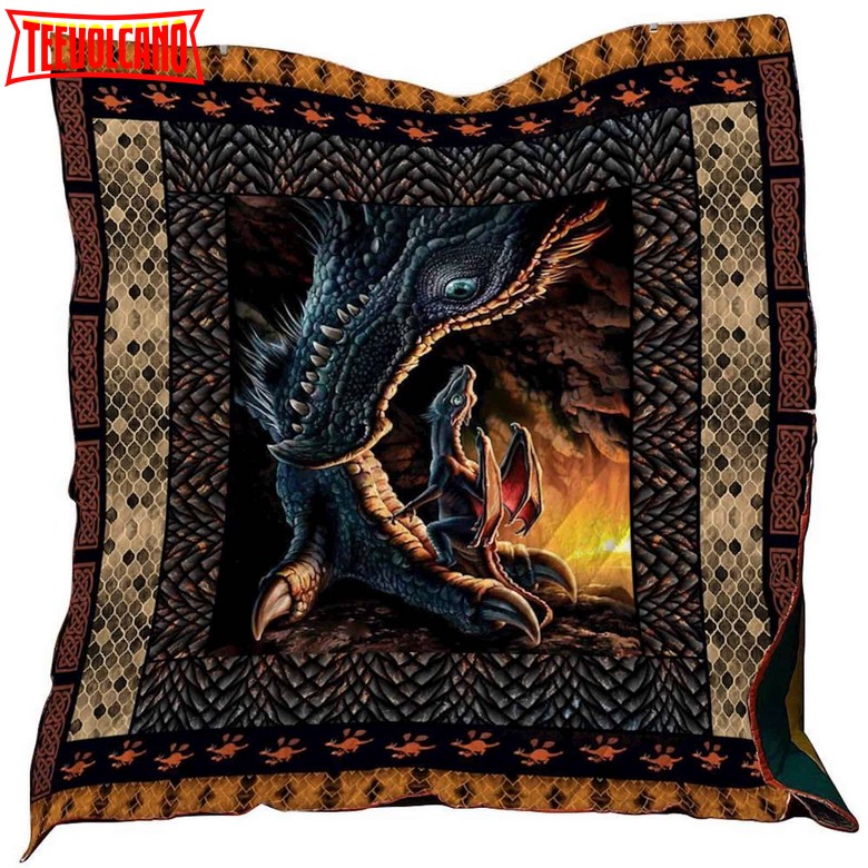 Dragon Washable 3D  Quilt Blanket