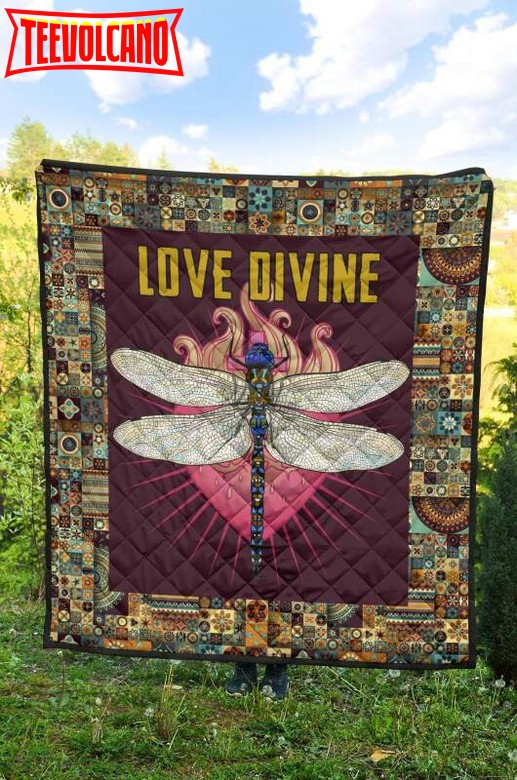 Dragonfly All About Love 3D Quilt Blanket