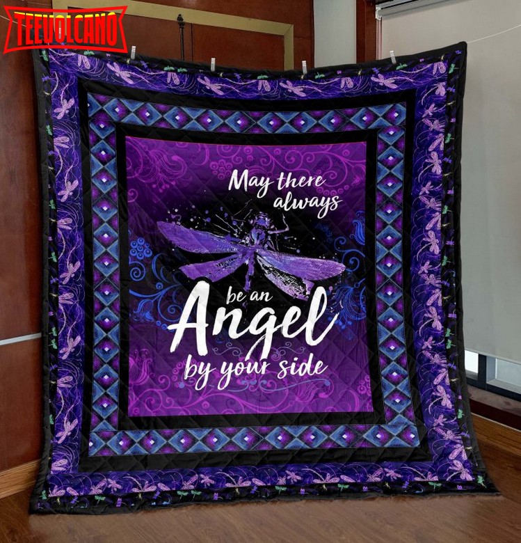 Dragonfly Be An Angel Christmas Gift 3D Quilt Blanket