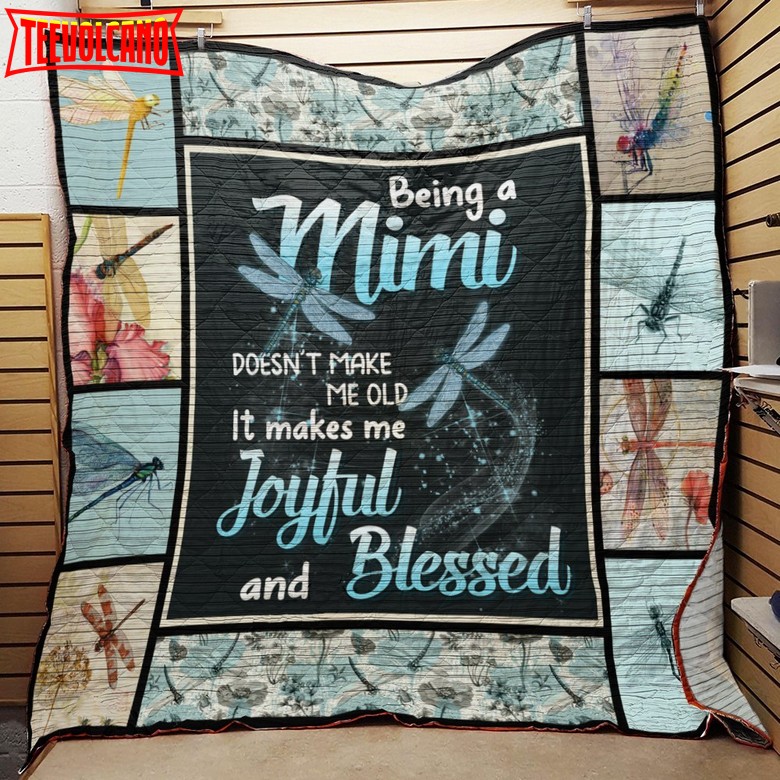 Dragonfly Being Mimi Christmas Gift 3D Quilt Blanket