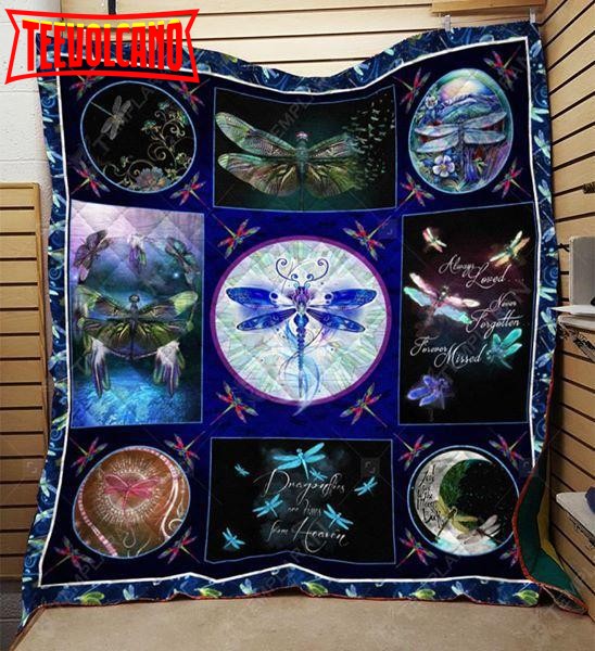 Dragonfly Chill With Me Tonight Christmas Gift 3D Quilt Blanket